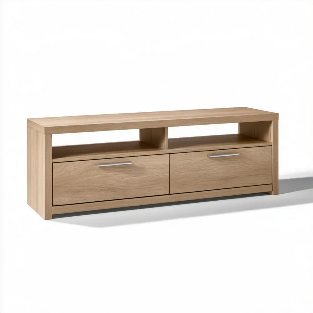 Szafka RTV dąb sonoma z 2 szufladami, 120 x 40 x 50 cm