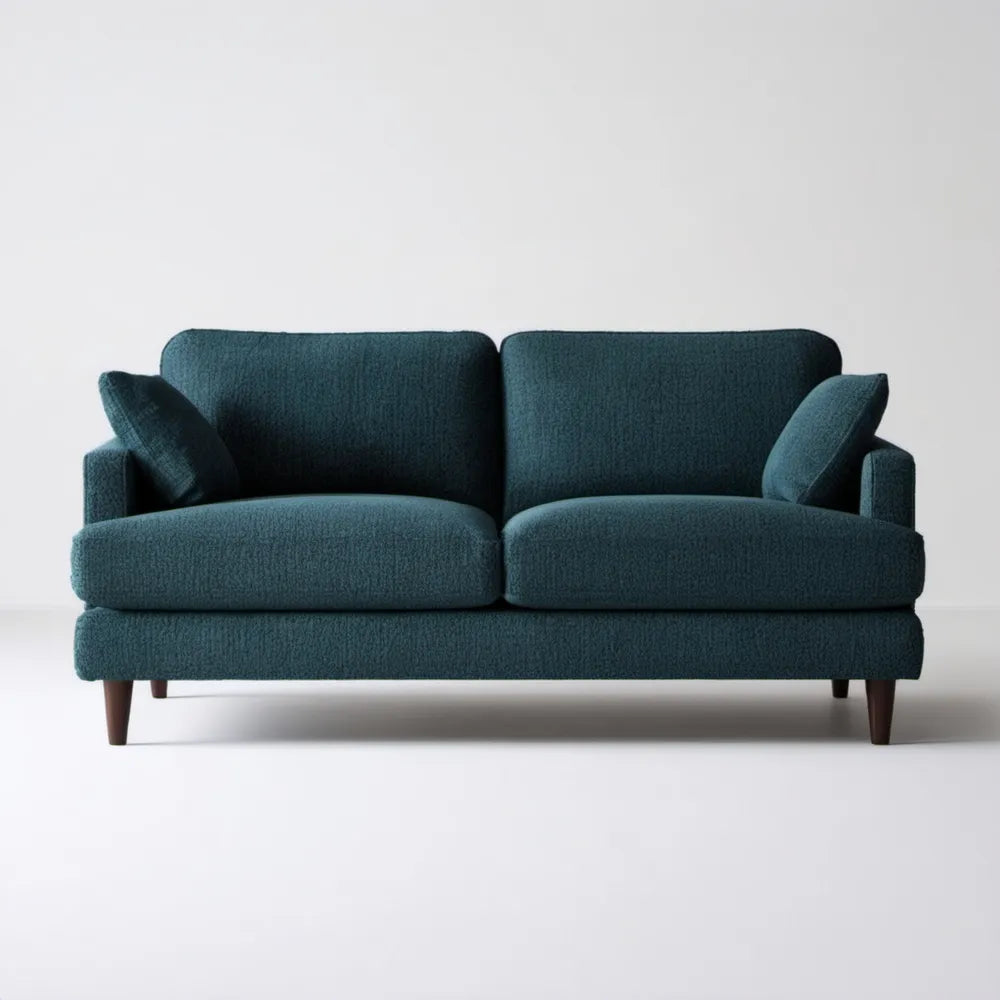 Dwuosobowa sofa ciemnoturkusowa 160 x 85 x 82 cm